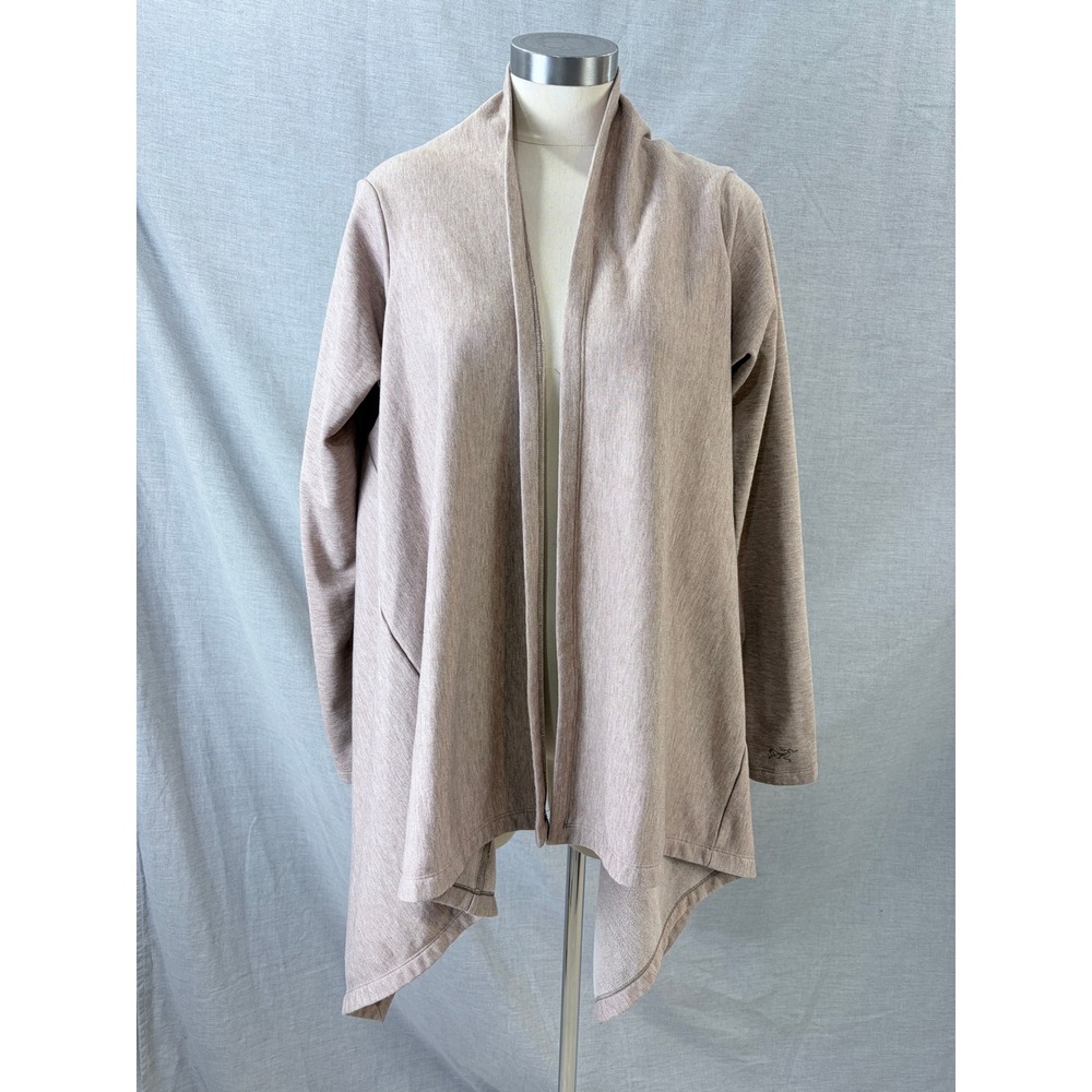 Arc'teryx Nyara Wrap Taupe Open Front Draped Cardigan M/M Gorpcore Normcore